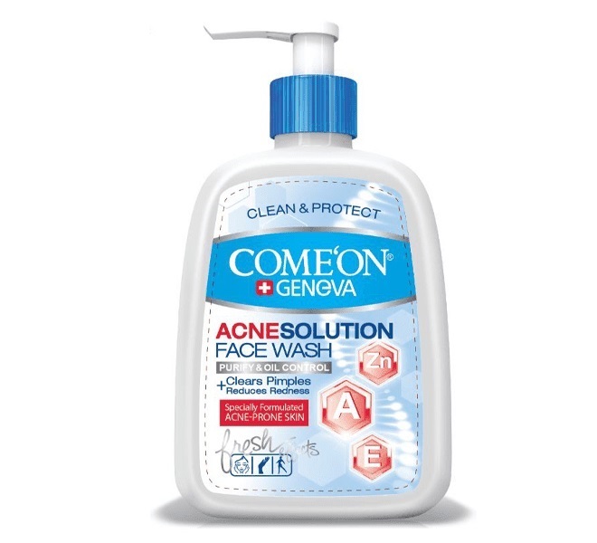 1 ژل شستشوی صورت کامان مخصوص پوست جوش دار 